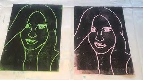 Polytile Printing with a Andy Warhol inspired print