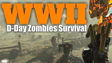 World War II "D-Day" Zombies Survival! (BO3 Custom Zombies Map)