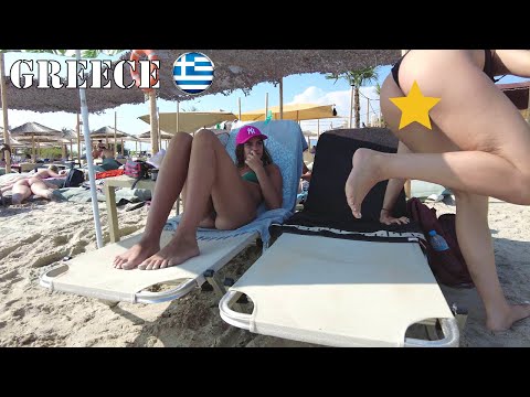 BIKINI BEACH | Greece beach | Halkidiki Sithonia 🏖️ Beach Walk 2023