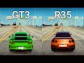 NFS Heat: Porsche GT3 RS vs Nissan GTR R35 - Drag Race