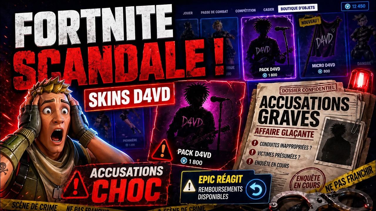 L'HORREUR: Skin Fortnite d'un chanteur accusé du pire !