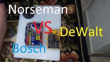 Bosch vs Norseman vs Dewalt Drill Bits, On metal