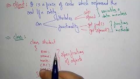 Object and Class | Differences | OOPs in C++ | Lec-02 | Bhanu Priya