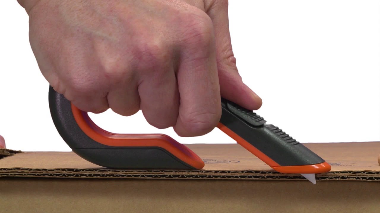 Slice 10400 Box Cutter with 3 Position Manual Slider Button and Slice Ceramic Safety Blade