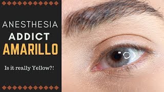 Anesthesia Addict Amarillo Contact Lenses