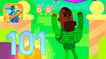 Bowmasters: Gameplay Walkthrough Part 101 - Cyberstar! (iOS, Android)