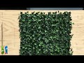Instant artificial ivy walls are super easy to install