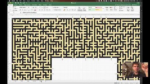 Advent of Code 2019 day 20 - Excel solution by pengi