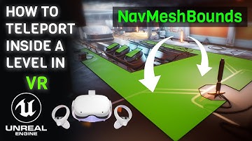how to activate teleportation for VR in Unreal engine 5 - Navmesh volume beginner tutorial