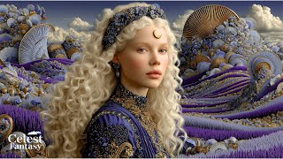 Moon Goddess and Enchanted Moonlit Realm | Relaxing 4K Fantasy Music & Art