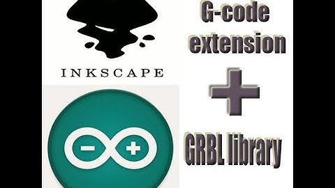 Add gcode extension to inkscape + add grbl library to arduino