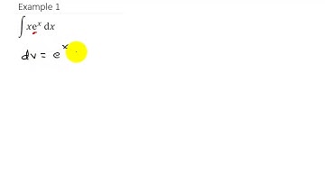 Integration by Parts Example 1