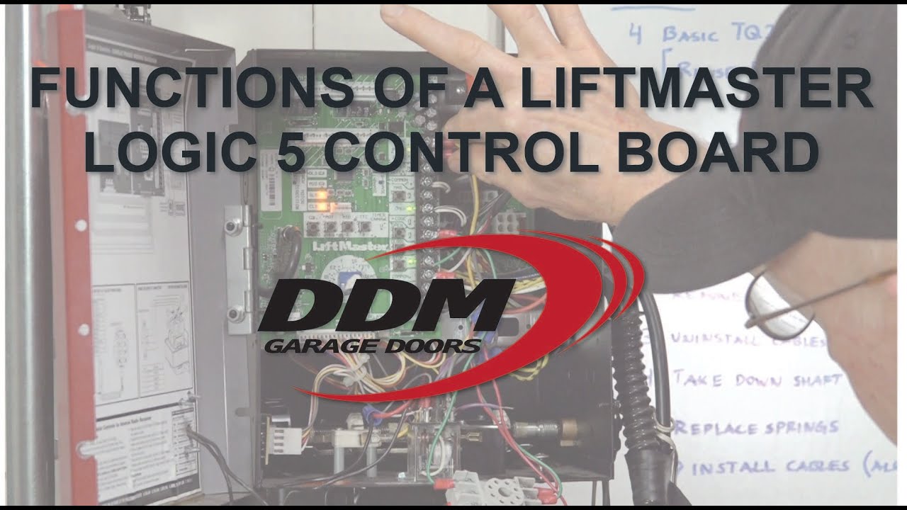 Functions of a LiftMaster Logic 5 Control Board - YouTube