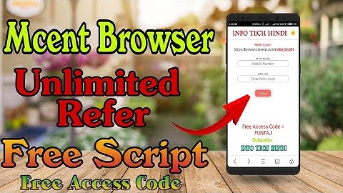 Mcent browser Otp Bypass ||  Mcent online script 2018 || INFO TECH HINDI