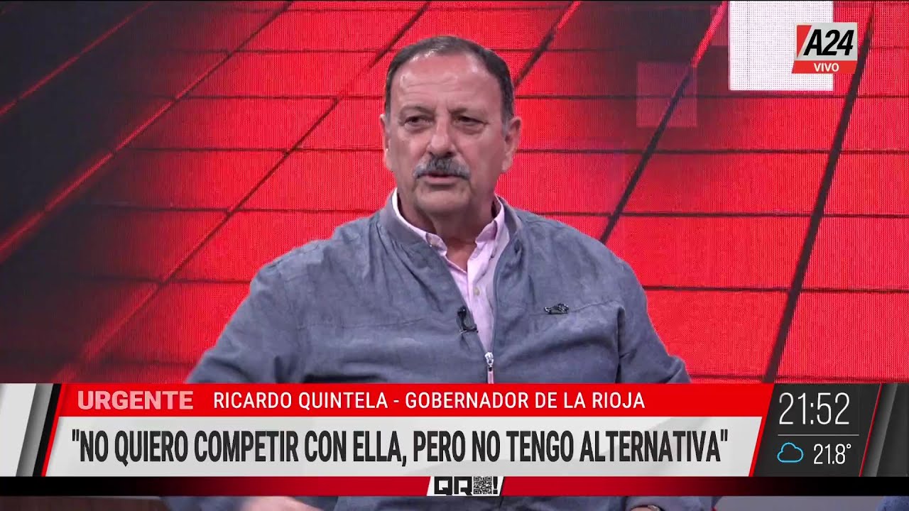 📢RICARDO QUINTELA: "NO QUIERO COMPETIR CON CRISTINA PERO NO TENGO ALTERNATIVA"