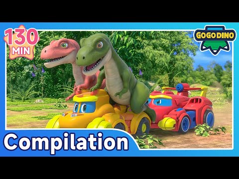 🔥 GOGODINO S7 | EP01-13 Full Compilation 1 | Dinosaur Explorer Cartoon for Kids | 130min Fun