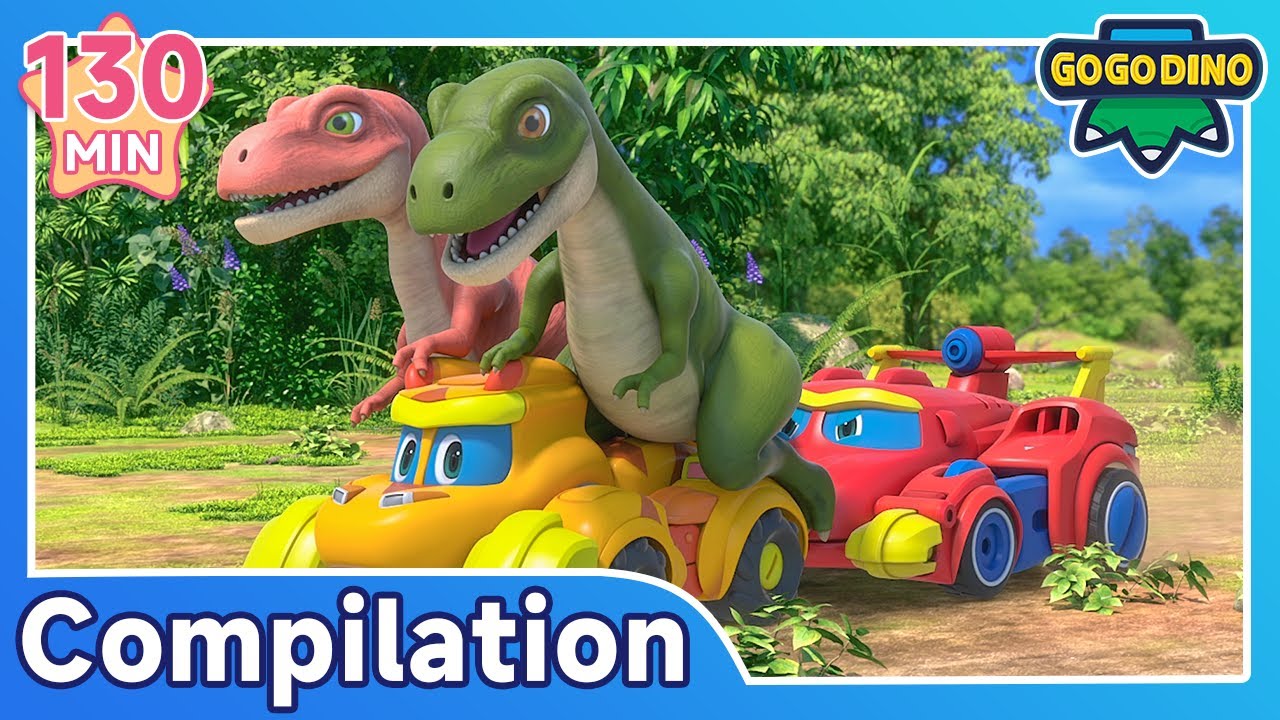 🔥 GOGODINO S7 | EP01-13 Full Compilation 1 | Dinosaur Explorer Cartoon for Kids | 130min Fun