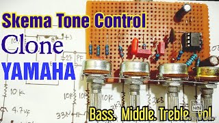 Skema Tone control yamaha plus cek sound