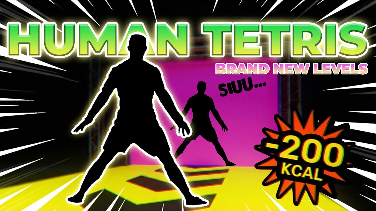 HUMAN TETRIS BRAND NEW LEVELS | Immersive Interactive Warm Up | Fast Reaction Workout | SIUU CR7