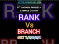 VITEEE Counseling 2026 Vit Ap campus cutoff Rank vs branch | All Cat 1/2/3/4/5 wise cutoff #cutoff