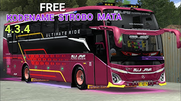 SHARE FREE ‼️KODENAME STROBO MATA 4.3.4 #foryou #bussimulatorindonesia #kodenamebussid #bussid