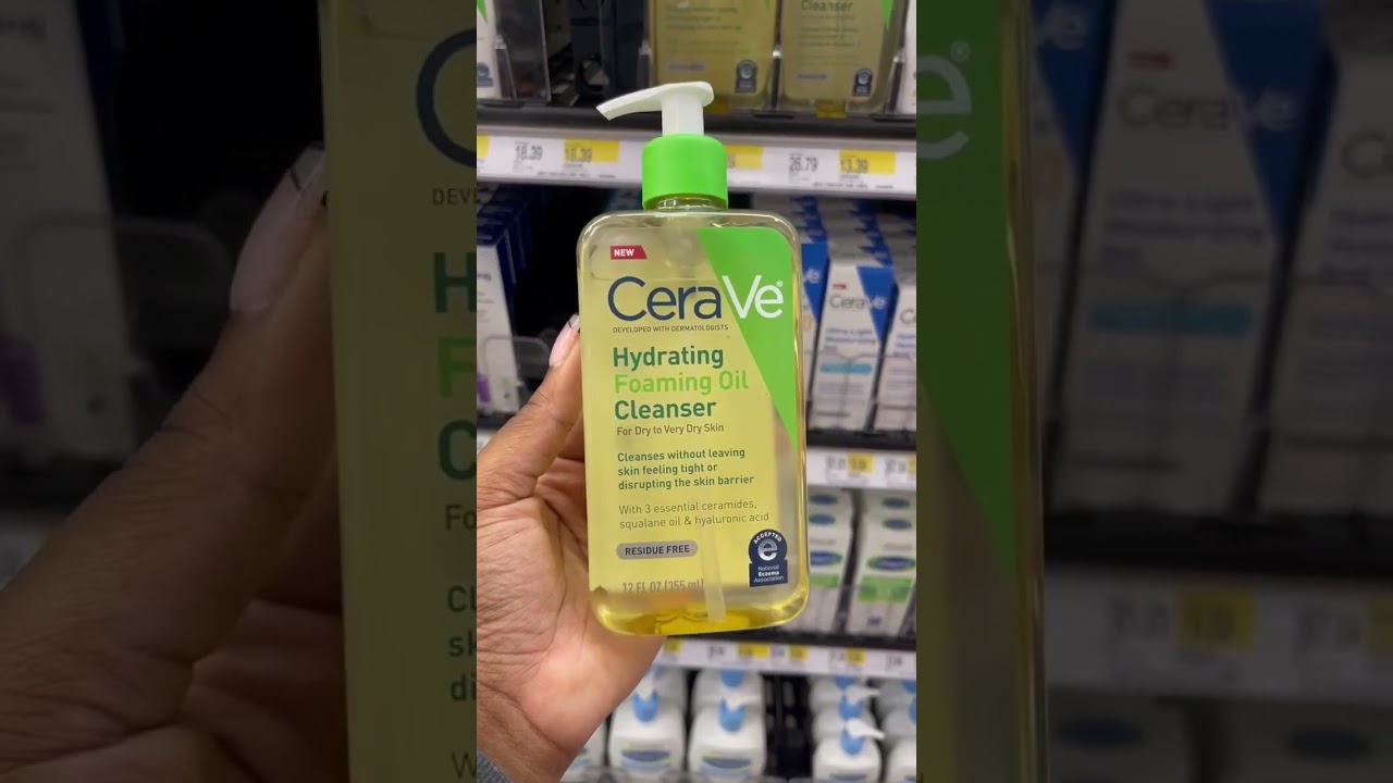 CeraVe Hydrating Foaming Oil Cleanser 🧴💧 | Gentle Yet Effective for Dry & Sensitive Skin! 