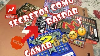 SECRETOS DE COMO JUGAR Y RASPAR TICKETS O RASPADITOS HOY SI LA NETA PARTE 2   SCRATCHERS