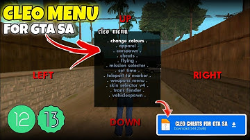 CLEO CHEATS FOR GTA SAN ANDREAS ANDROID | COMPLETE SETUP | HOW TO INSTALL CLEO MENU IN GTA SA MOBILE