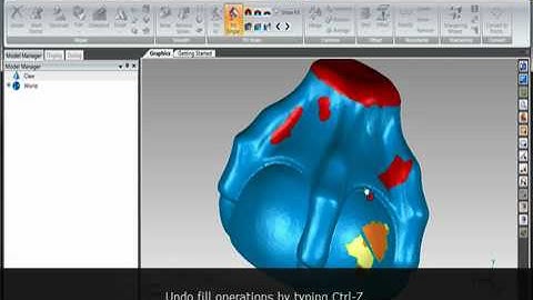Geomagic Studio - Hole Filling (low res)