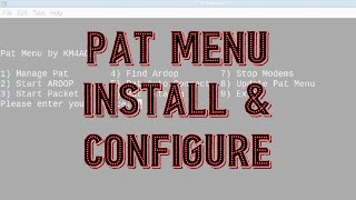 Pat Menu Install & Configure