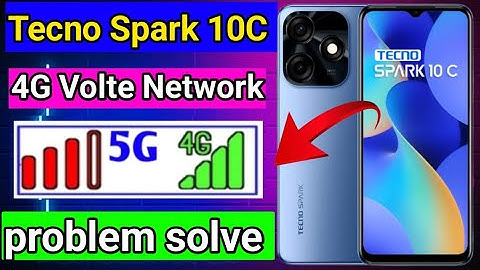 Tecno spark 10C 4G Volte Network problem solve-How to Fix 4G Volte Network problem Tecno spark 10C