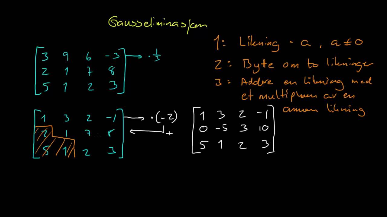 Gausseliminasjon 1