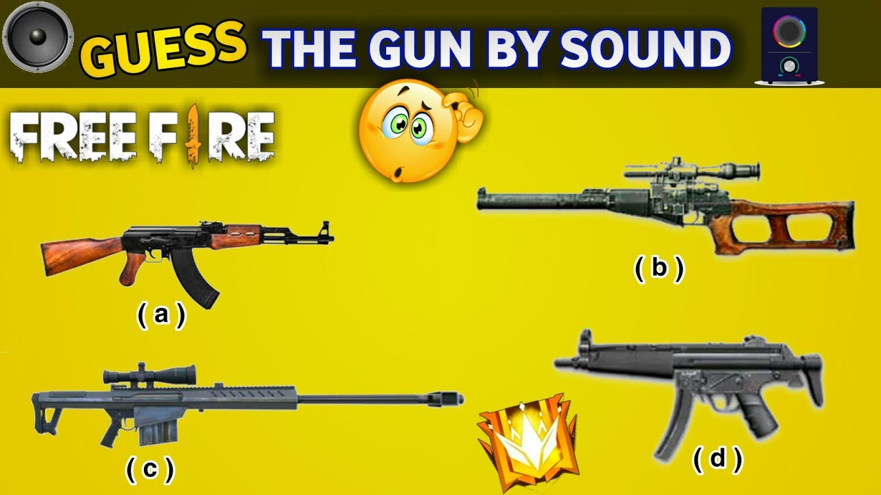 Guess The Gun Sound In Free Fire | Sound Guess | By Sound Challenge | Garena Free Fire - YouTube