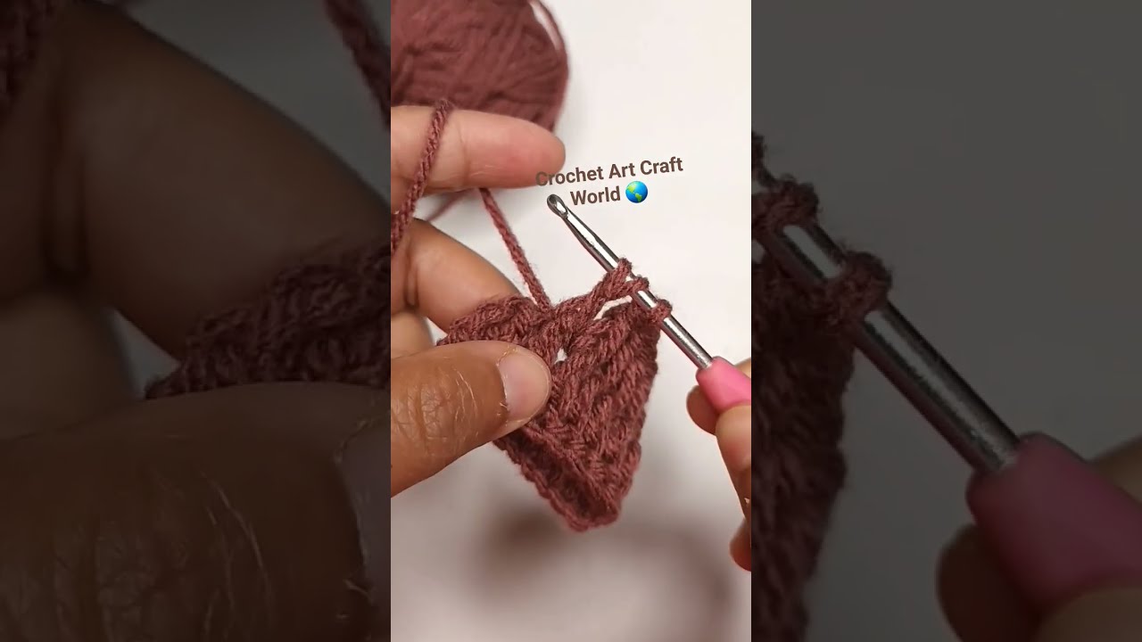 Best Way To Make FPDC Crochet Stitch Crochetshorts Youtubeshorts Shorts