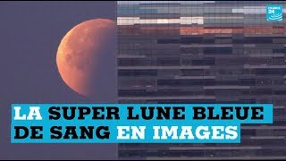 De Los Angeles à Tokyo s'est levée une "super Lune bleue de sang"