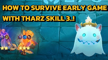 How To Survive Early Game Using Tharz Skill 3..! Mobile Legends Magic Chess #mlbb #magicchess