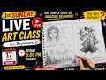 LIVE Art Class for Beginners | Sirf Simple Lines Se Amazing Drawing 😱 | Art Akhil G