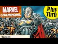 How to play marvel champions  a solo play of captain marvel vs ultron