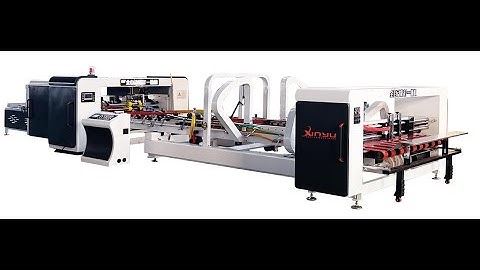 XY-AFS-1200X2600MM Automatic folder gluer & stitcher machine #xinyu #stitcher #foldergluer #machine