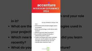 Latest Accenture Interview Experience 2024 #accenture #interviewexperience