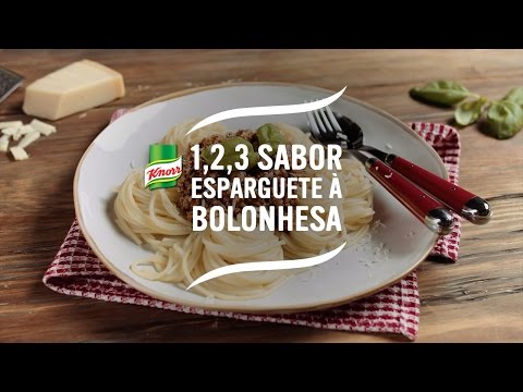 Esparguete à Bolonhesa 1,2,3 Sabor - Receitas de Massas - Knorr