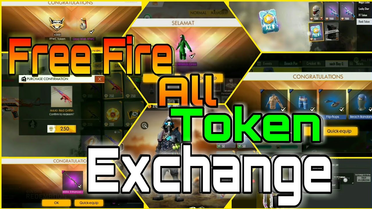All Token Exchange Event in Free Fire || Green Criminal Exchange//All Item Free.. 