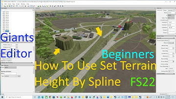 Giants Editor Tutorial | How To Use Set Terrain Height By Spline Script For Ramps | FS22