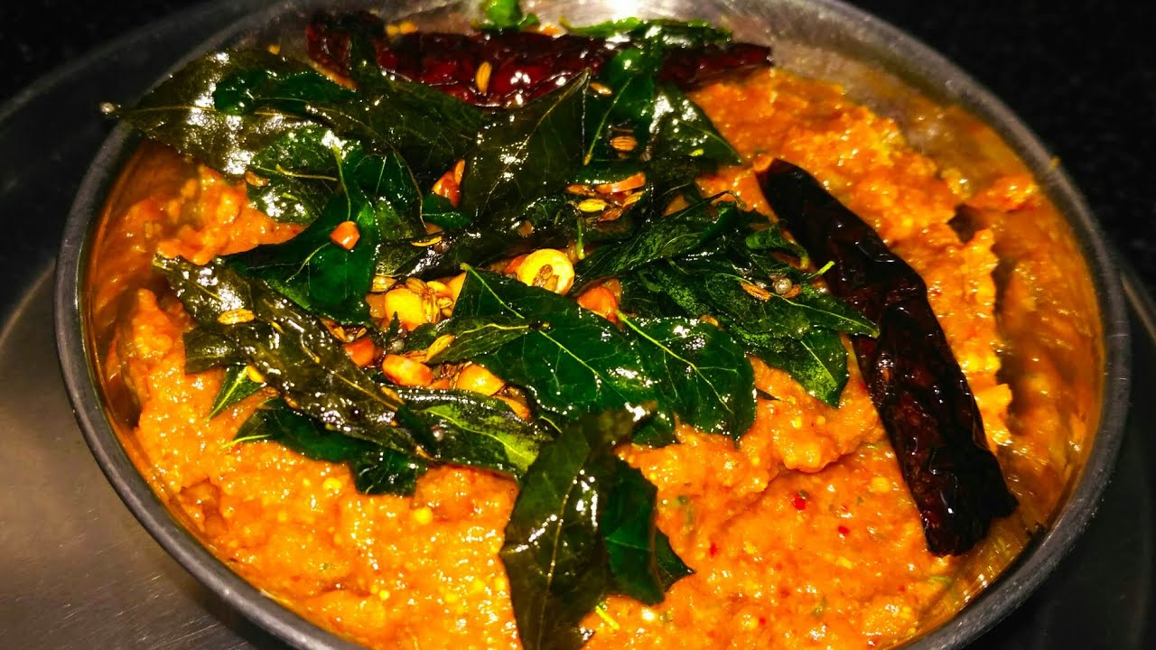 onion chutney tasty side dish for dosa,idly and rice!!! YouTube