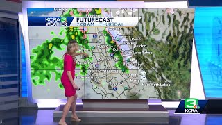 Here are the areas that could see rain overnight and into Thursday