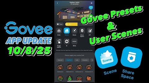 Govee App Update-Presets & User Scenes