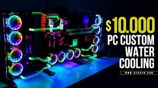 Timelapse | Gaming PC Thermaltake Core P7 giá 230 triệu với tản nước Custom | i9 7900x - SLI 1080Ti