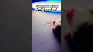 How to write in cursive writing name #handwriting #calligraphy #cursive #wrestling #youtubeshorts
