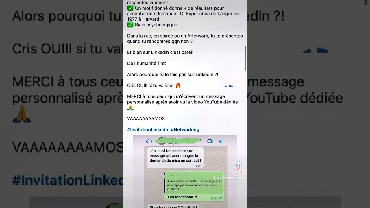 Envoyer une invitation personnalisée pour ajouter un contact 