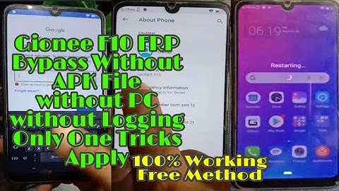Gionee F10 FRP Lock Unlock Done || Only One Tricks Apply 100% Working Method See Enjoy & Tried